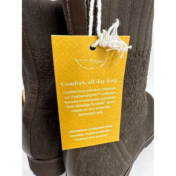 Item: Andre Assous Women’s size 9 Pisces Featherweight Brown Sock Boots - Picture 9 of 10